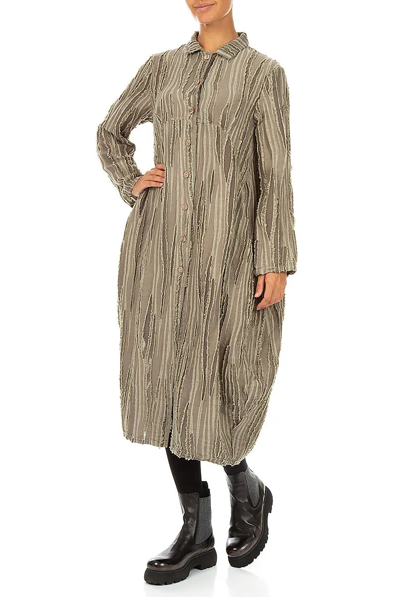 Balloon Olive Fray Weave Jacket 4