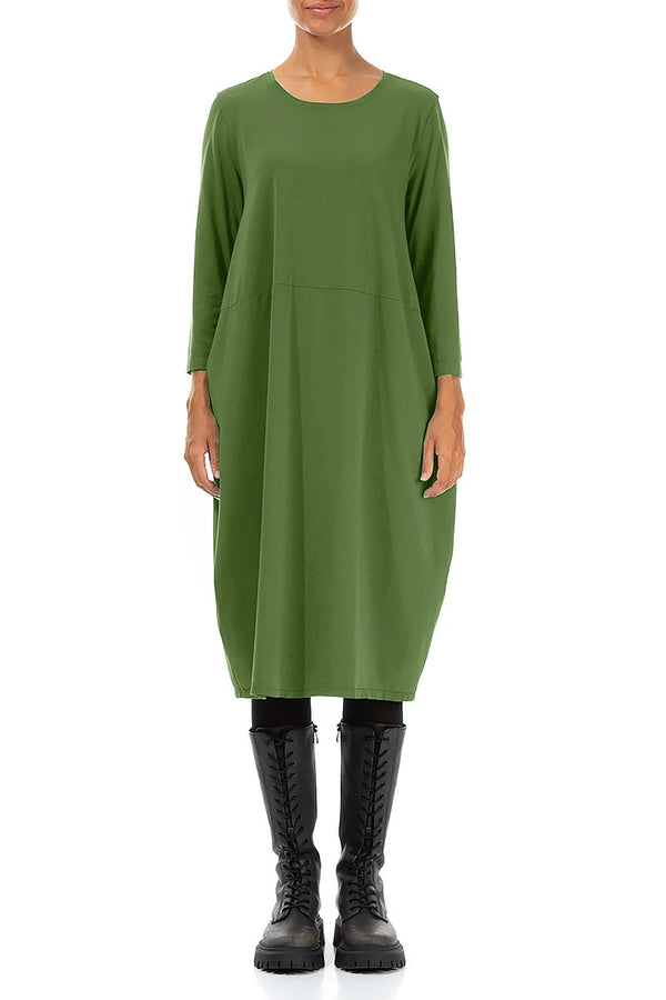 Balloon Shamrock Green Cotton Dress