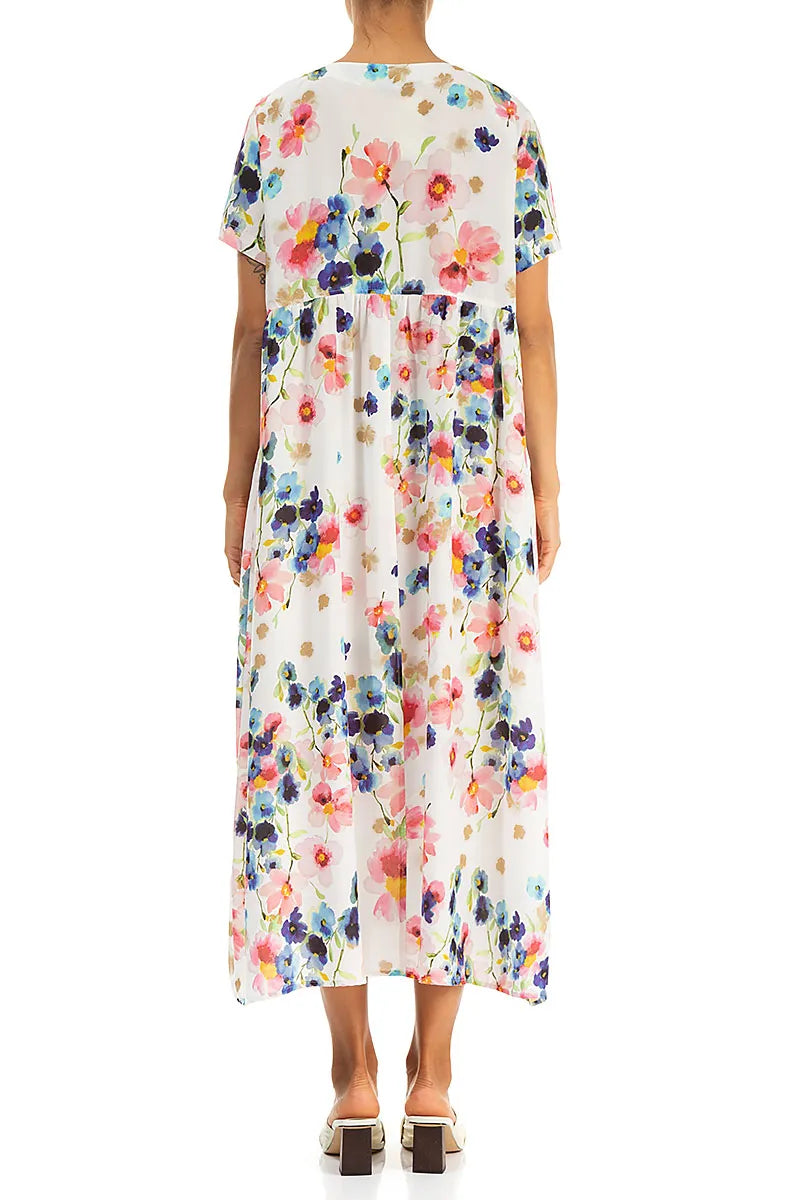 Buttoned Primrose Silk Bamboo Dress 3