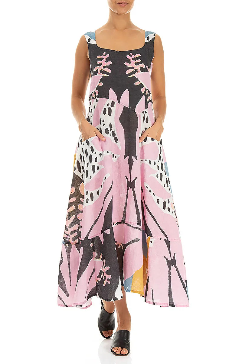 Desert Bloom Linen Dress 5