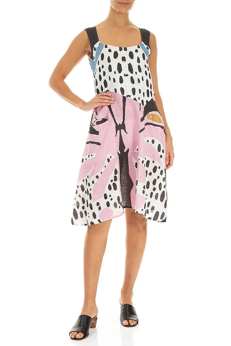 Desert Bloom Linen Midi Dress 4