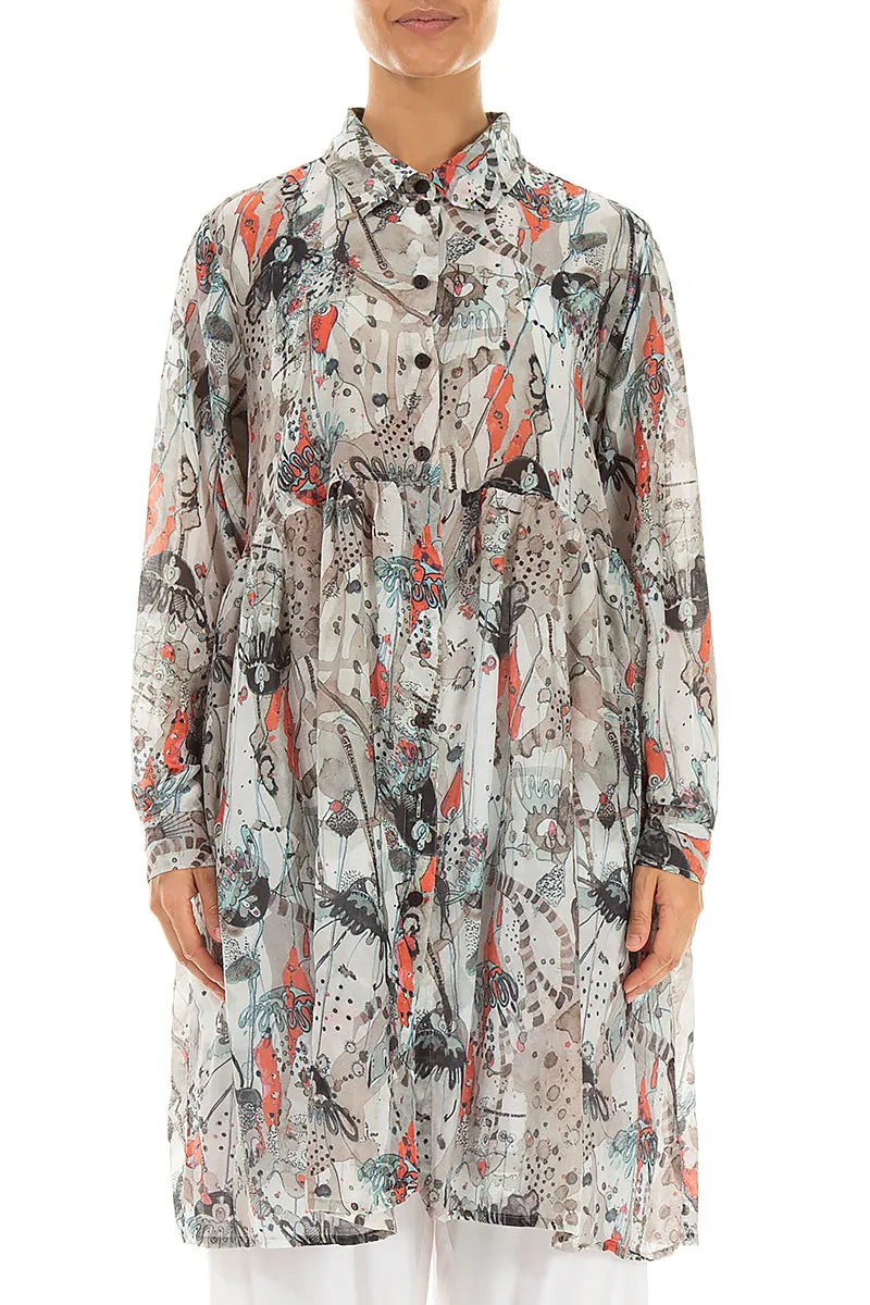 Flared Savannah Silk Cotton Jacket 1