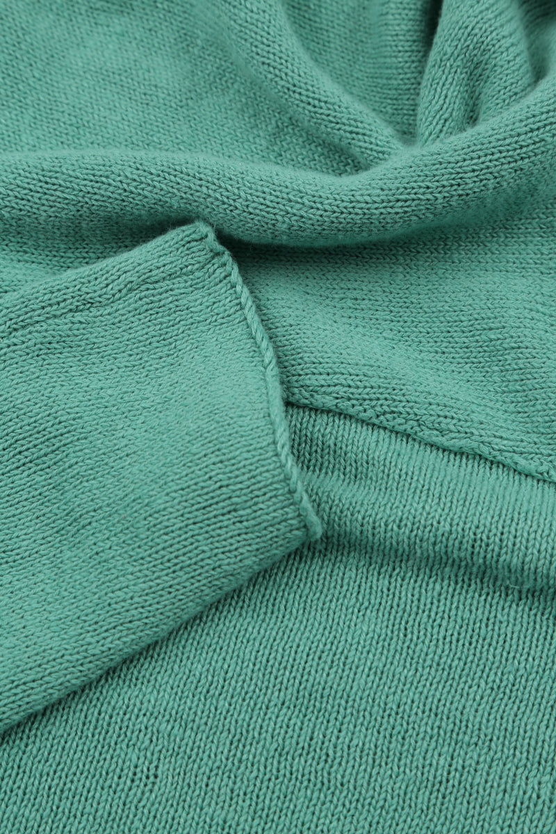 Front Pocket Mint Linen Cardigan 5