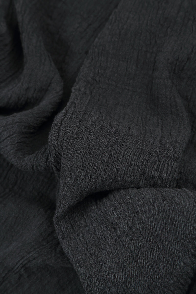 Side Pocket Graphite Linen Viscose Dress 6