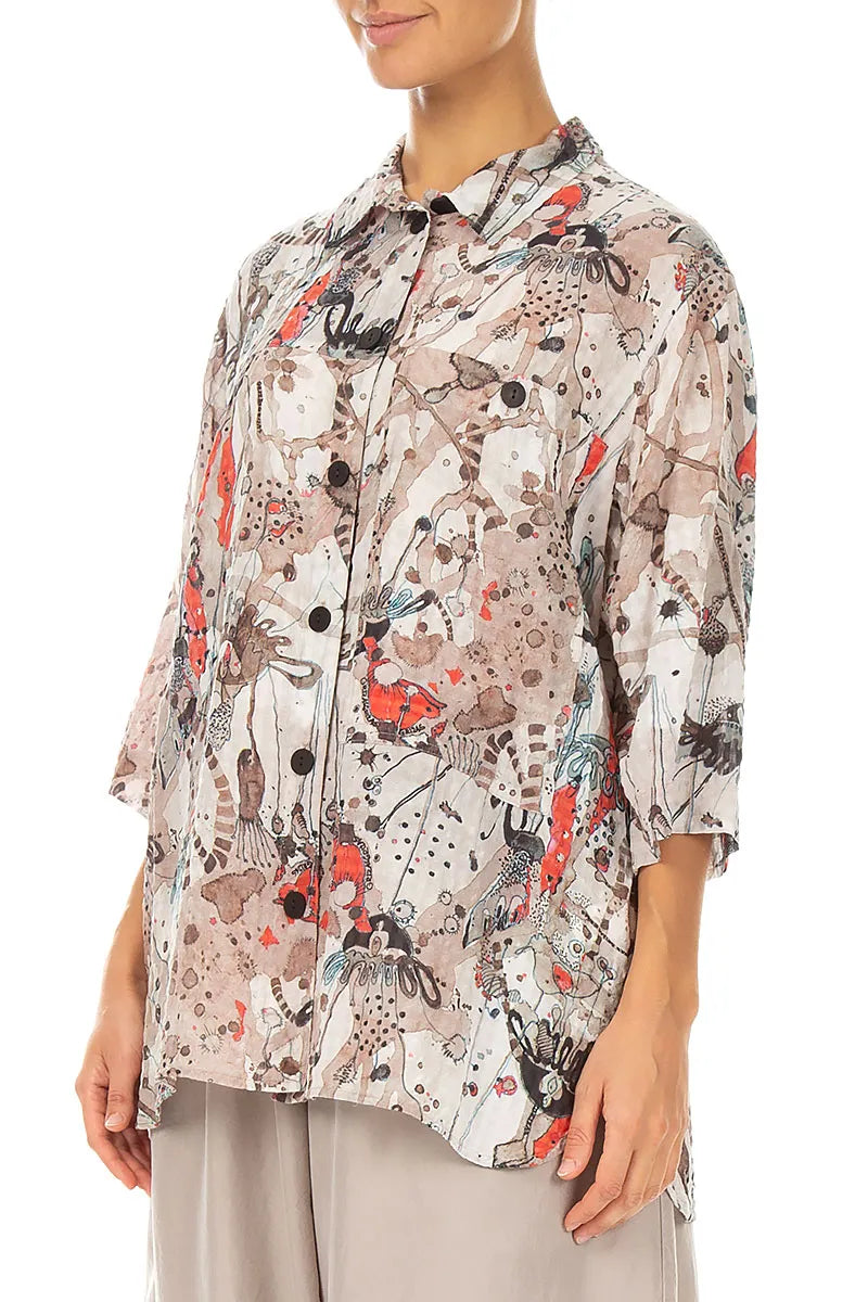 Savannah Textured Silk Shirt 3