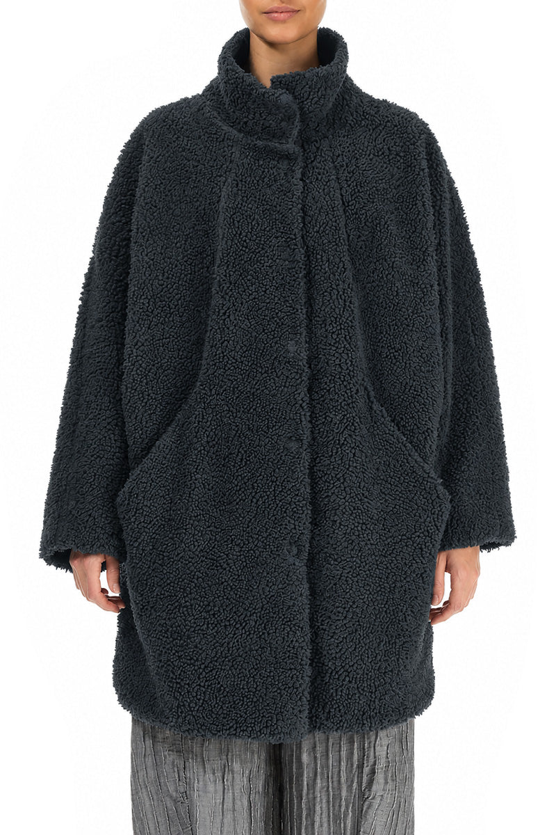 Slate Teddy Cotton Coat 1