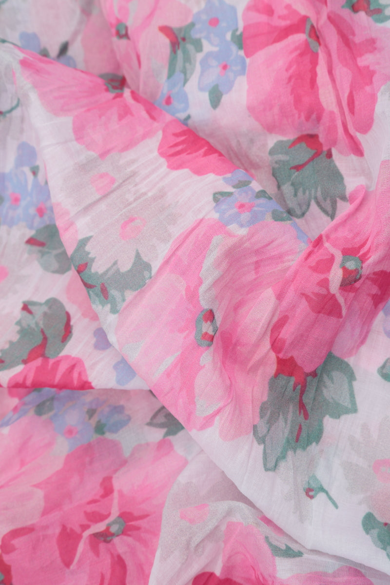 Sleeveless Peony Blossom Cotton Top 5