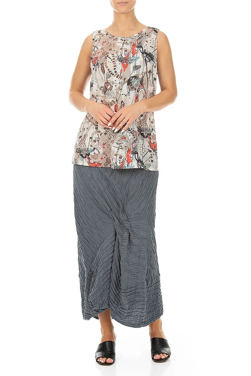 Sleeveless Savannah Silk Bamboo Top 5