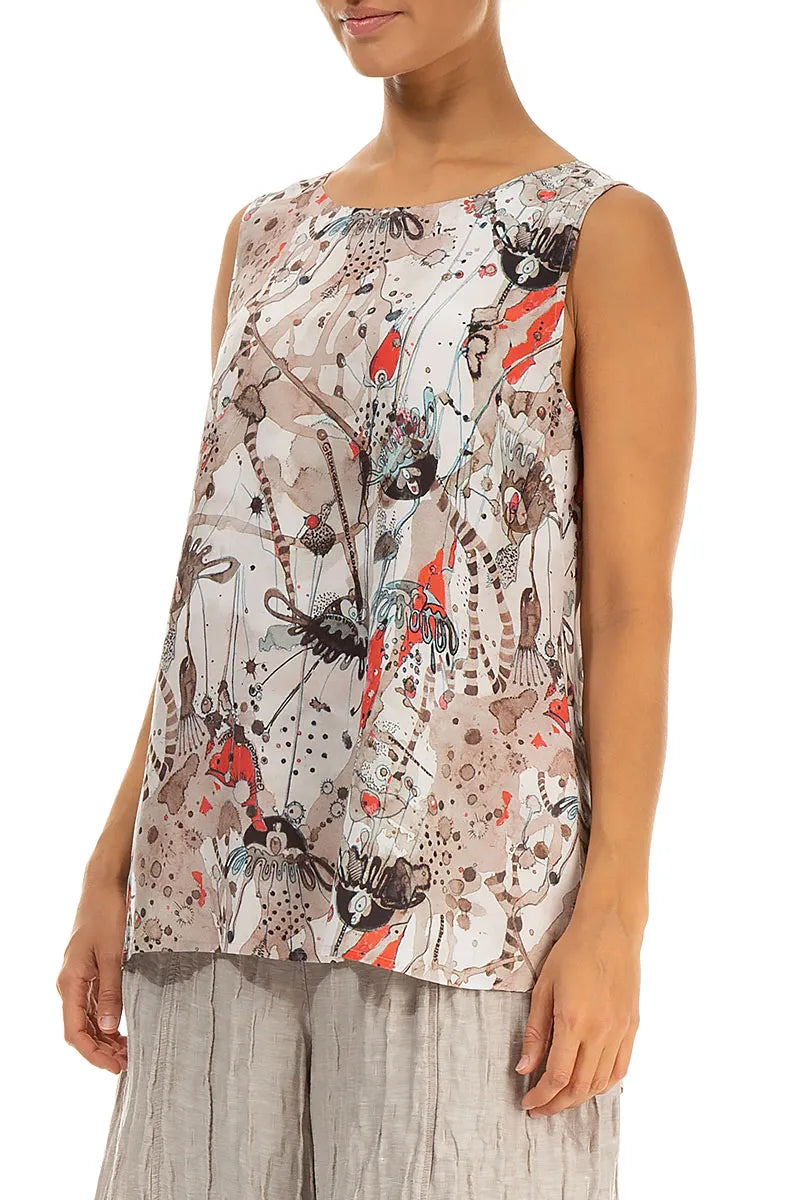 Sleeveless Savannah Silk Bamboo Top 3