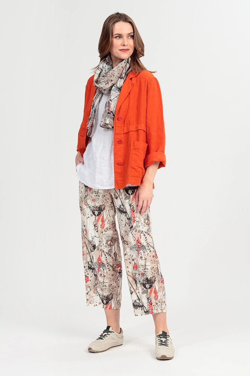 Straight Savannah Linen Trousers 6