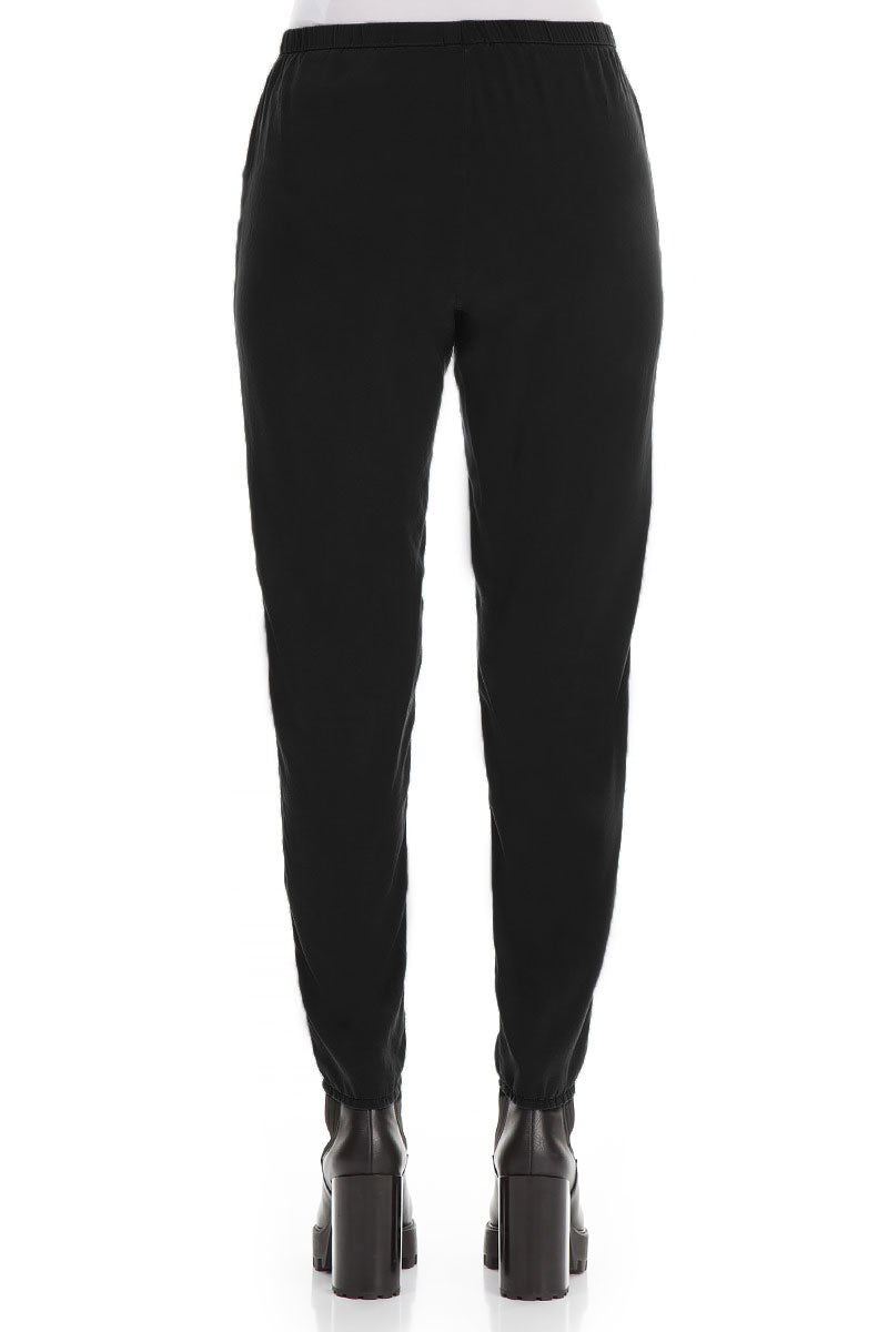 Black Silk Leggings 2