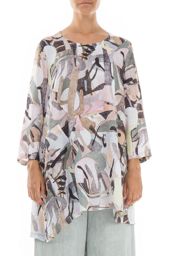 Pastel Art Natural Linen Tunic 1