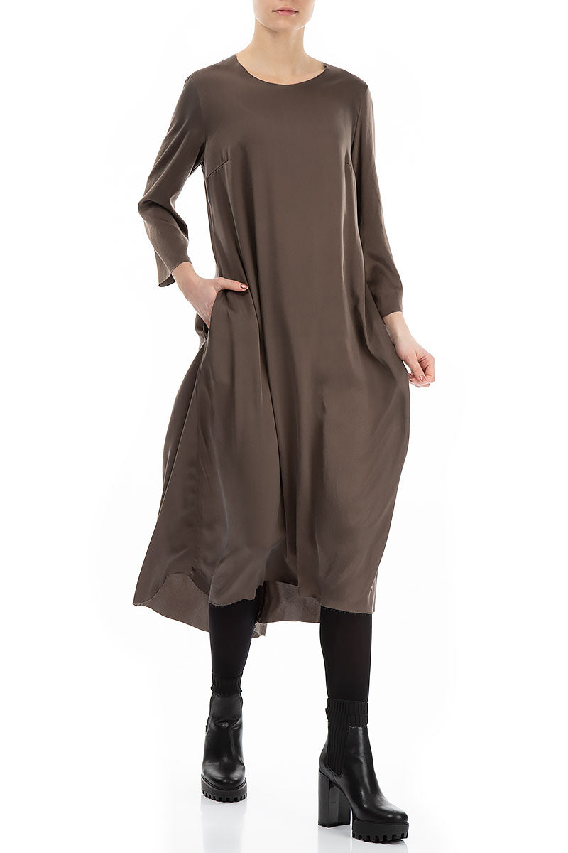 Raw Trims Ash Silk Dress 3