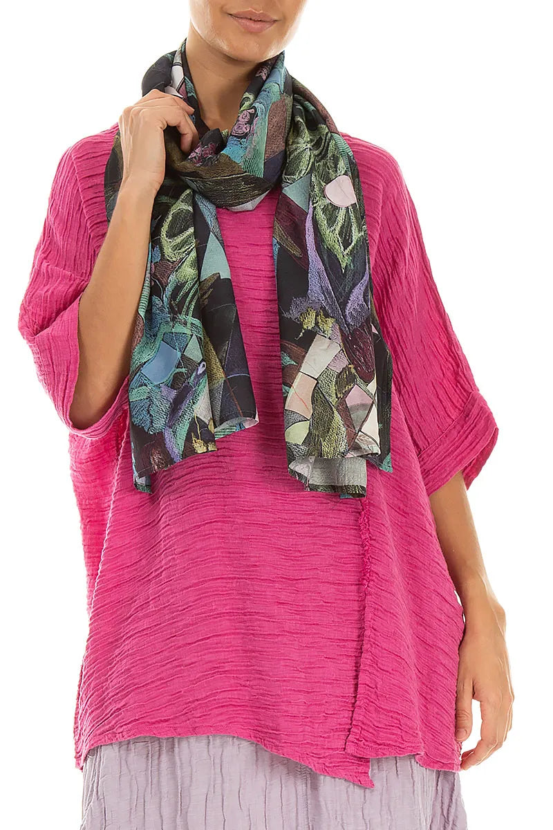 Art Mosaic Silk Bamboo Scarf 3