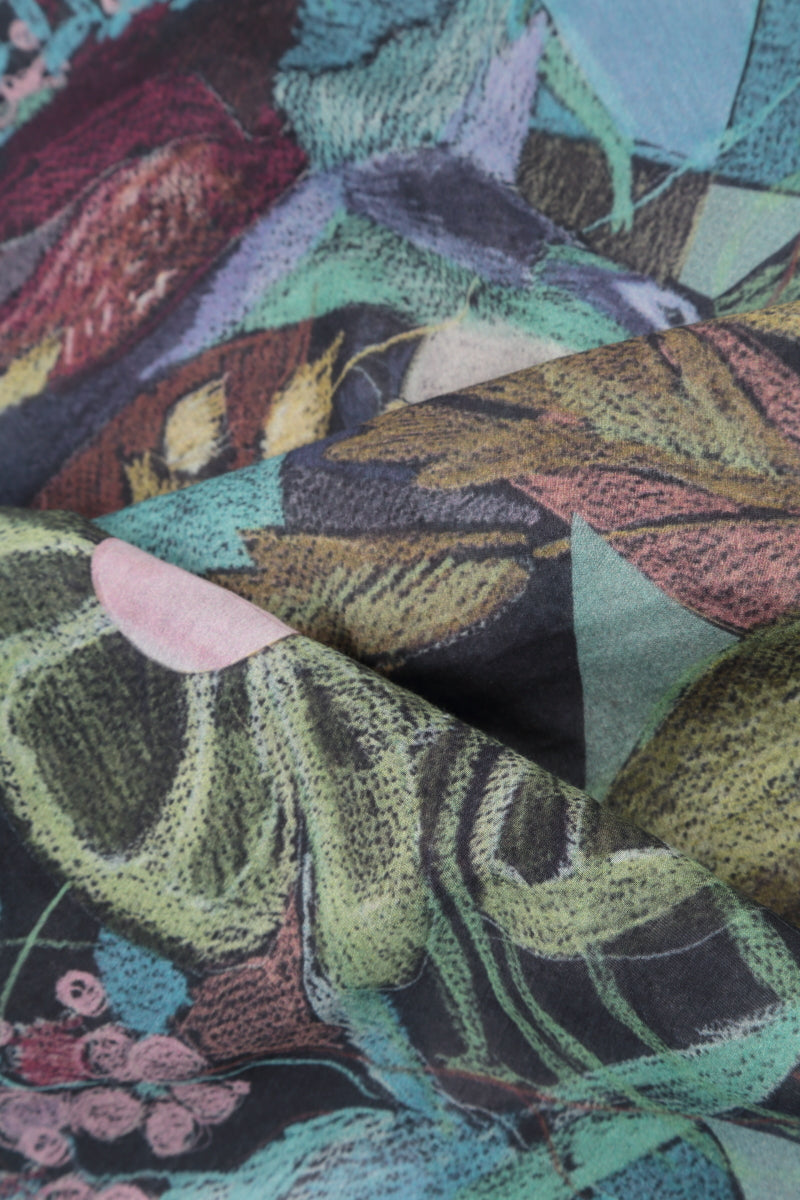 Art Mosaic Silk Cotton Scarf 4