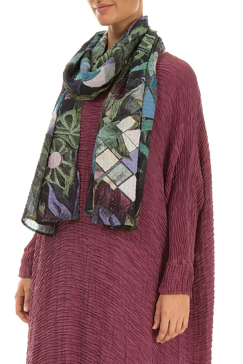 Art Mosaic Textured Silk Scarf 3