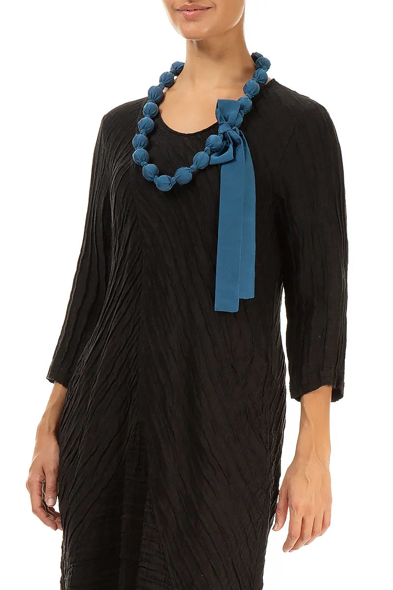Azure Silk Bead Necklace 3