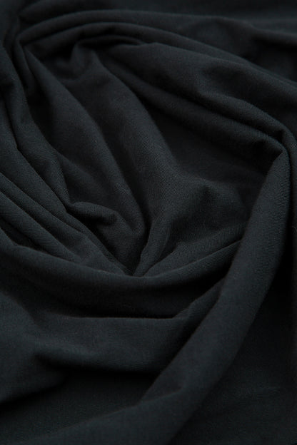 Balloon Black Cotton Dress 5