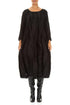 Balloon Black Fray Weave Dress 1