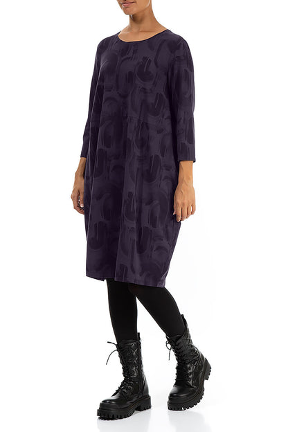Balloon Vintage Violet Paintwave Cotton Dress 3