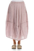 Balloon Pink Check Linen Skirt 1