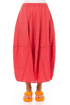 Balloon Pink Orange Check Linen Skirt 1