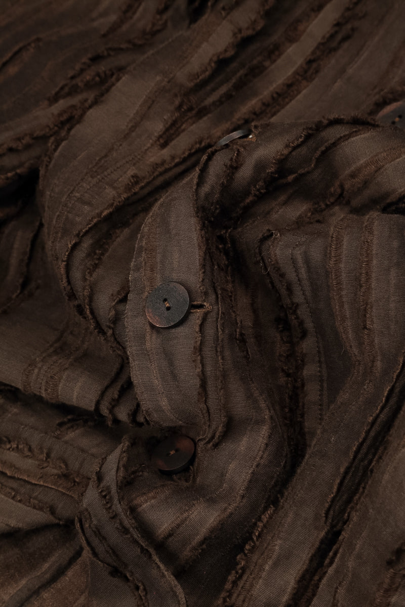 Balloon Truffle Brown Fray Weave Jacket 7