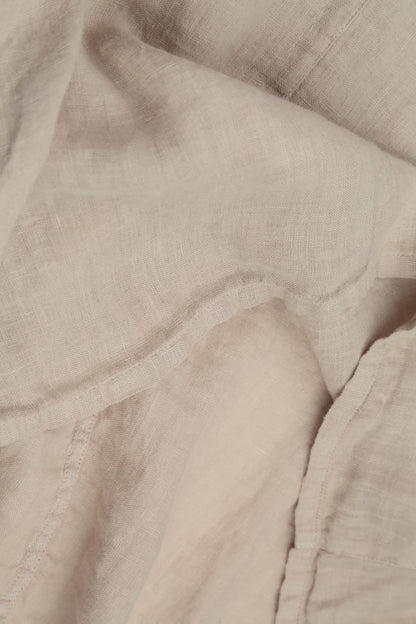 Beige Gauze Linen Overlay Jacket 5