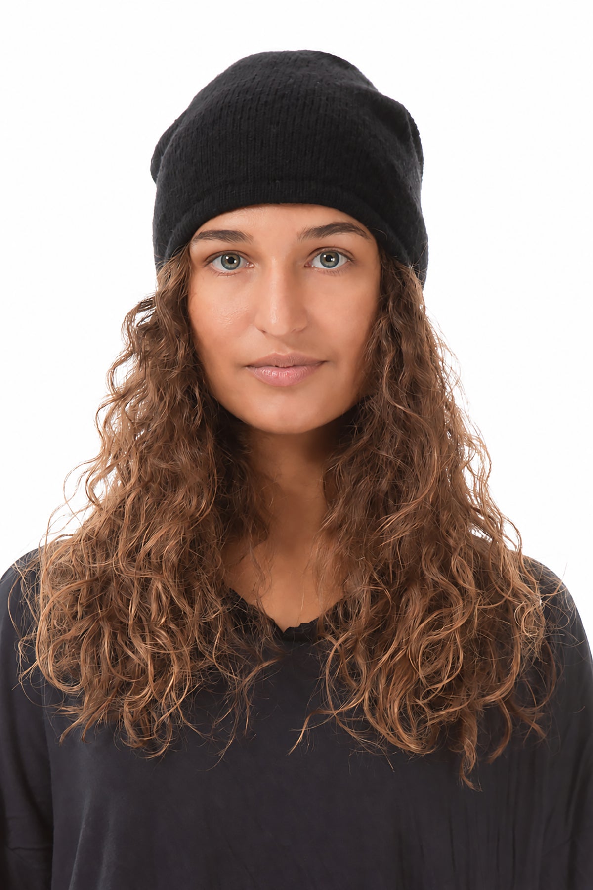 Black Wool Beanie Hat 4