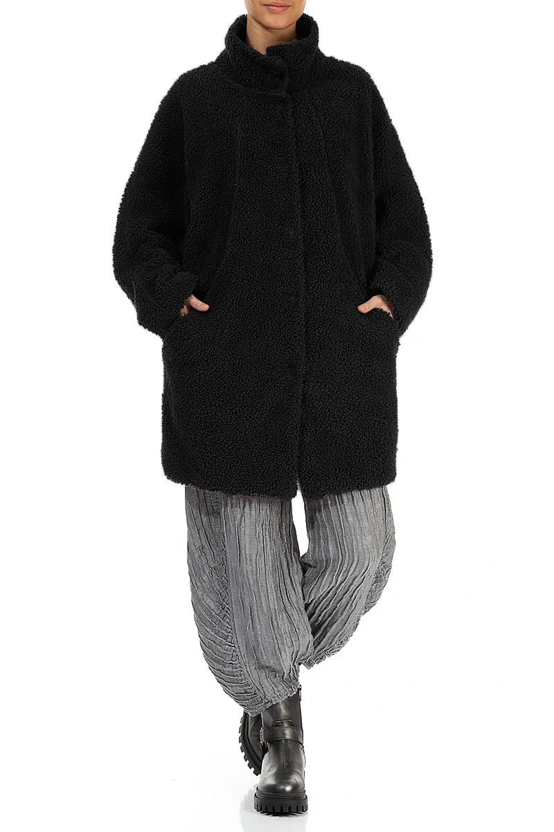 Black Teddy Cotton Coat 4