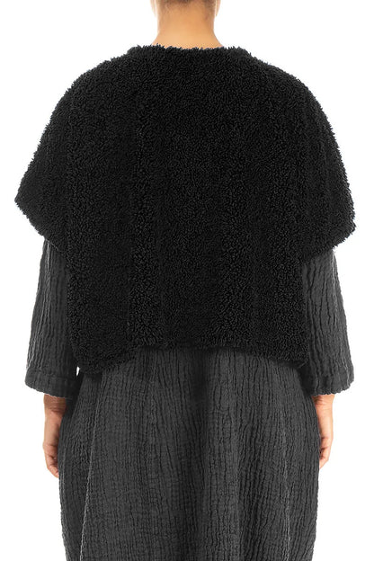 Black Teddy Cotton Gilet