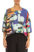 Boxy Abstract Linen Jacket 1