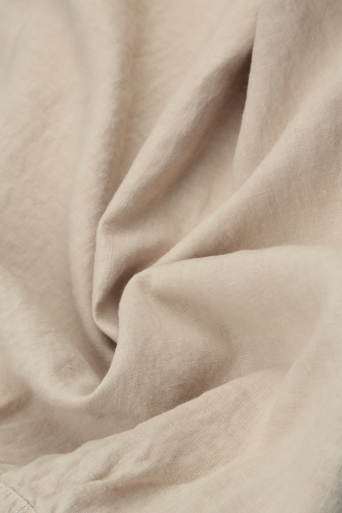 Buttoned Beige Linen Dress 5