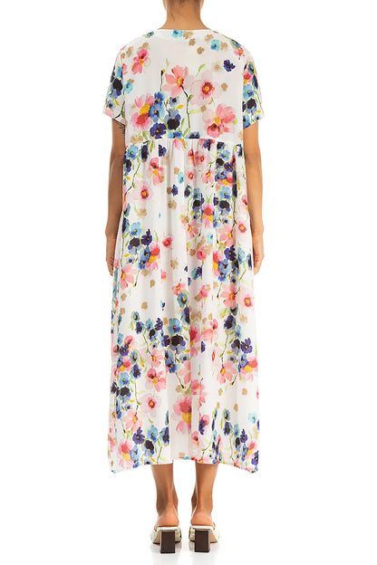 Buttoned Primrose Silk Bamboo Dress 3