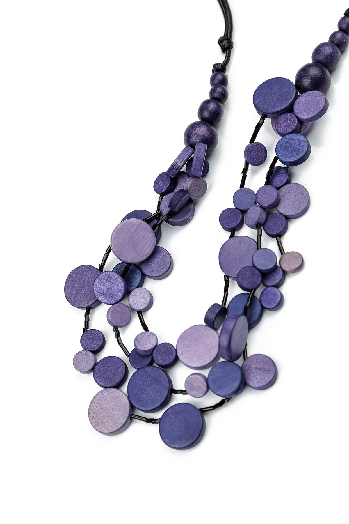 Cascade Deep Plum Necklace 5