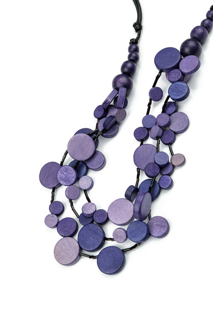 Cascade Deep Plum Necklace 5