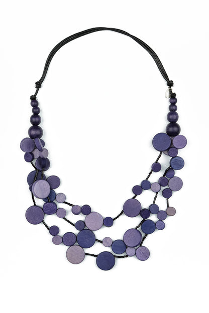 Cascade Deep Plum Necklace 4