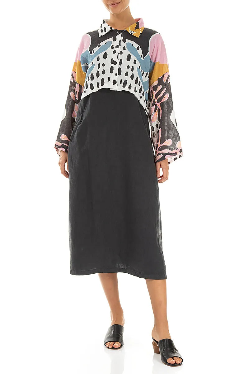 Collared Desert Bloom Linen Jacket 4