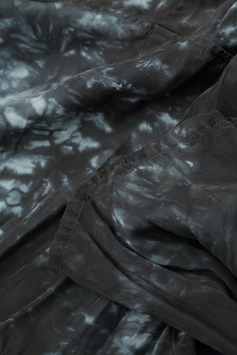 Loose Liquid Charcoal Pure Silk Trousers 5