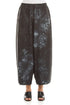 Loose Liquid Charcoal Pure Silk Trousers 1