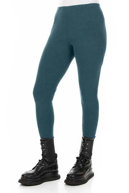 Leggings en Coton turquoise foncé