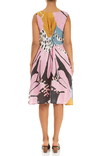 Desert Bloom Linen Midi Dress 2