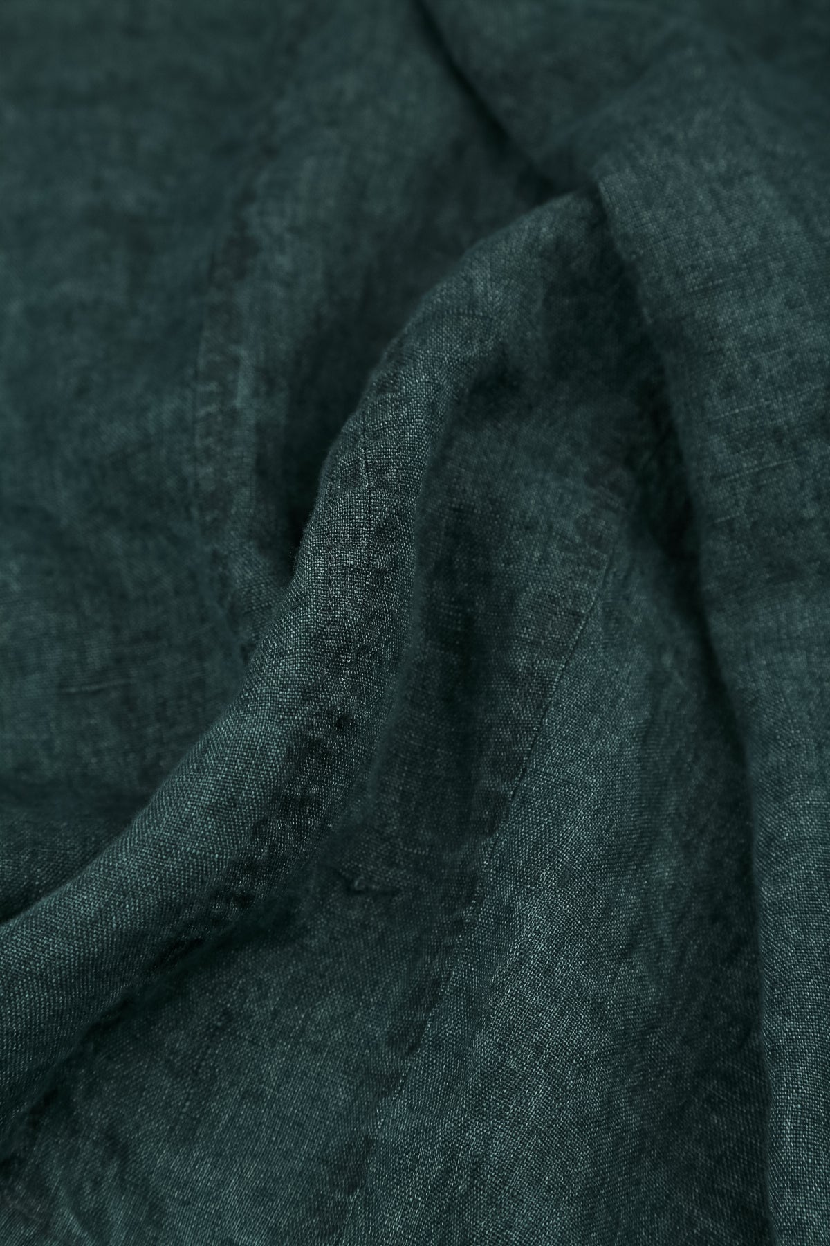 Wide Loose Teal Linen Shirt 5