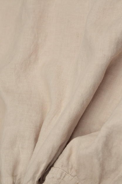 Flared Beige Linen Shirt 6