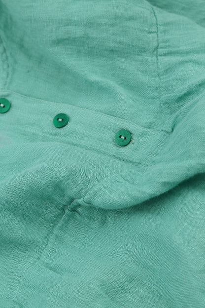 Flared Mint Gauze Linen Top 6