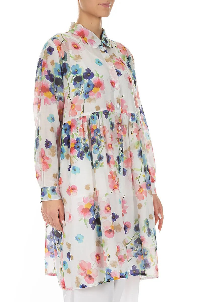 Flared Primrose Silk Cotton Jacket 3