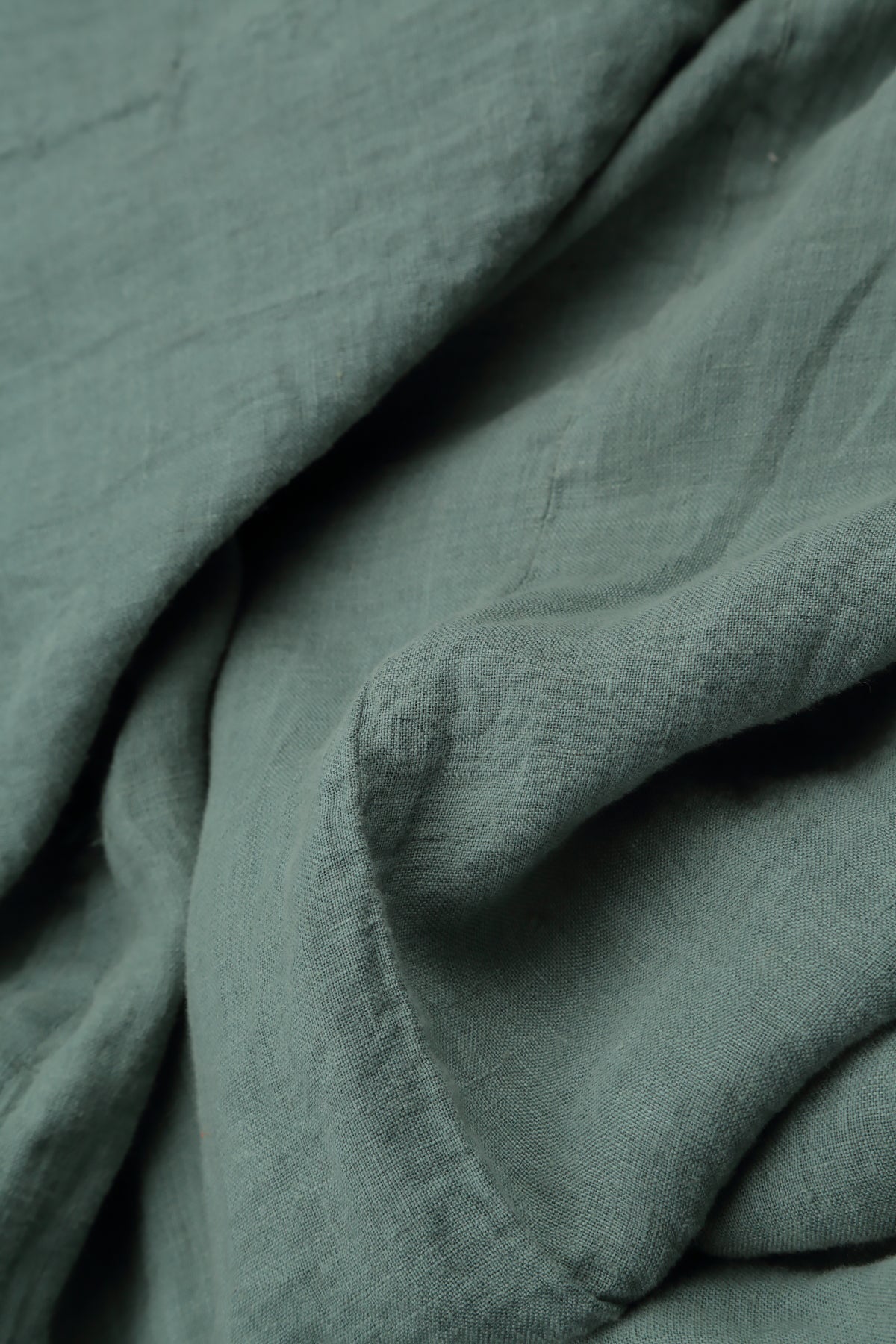 Flared Sage Linen Shirt 5