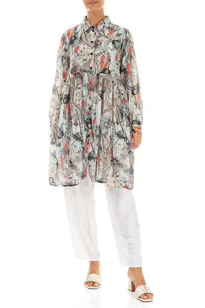 Flared Savannah Silk Cotton Jacket 4