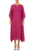 Flowing Fuchsia Layered Silk Dress 1