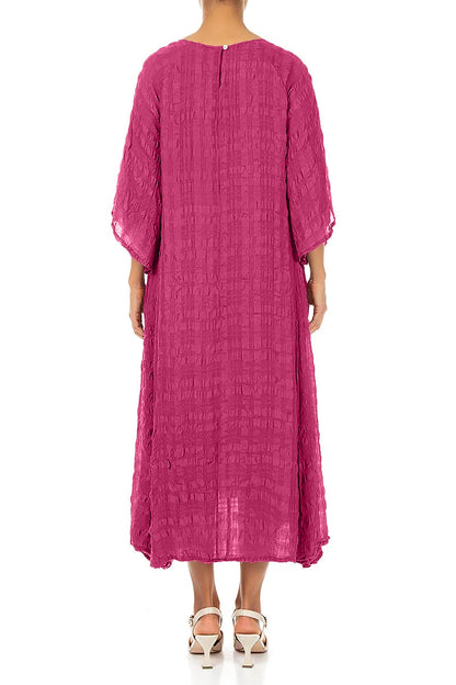 Flowing Fuchsia Layered Silk Dress 2